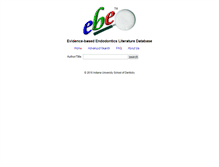 Tablet Screenshot of evidencebasedendo.com